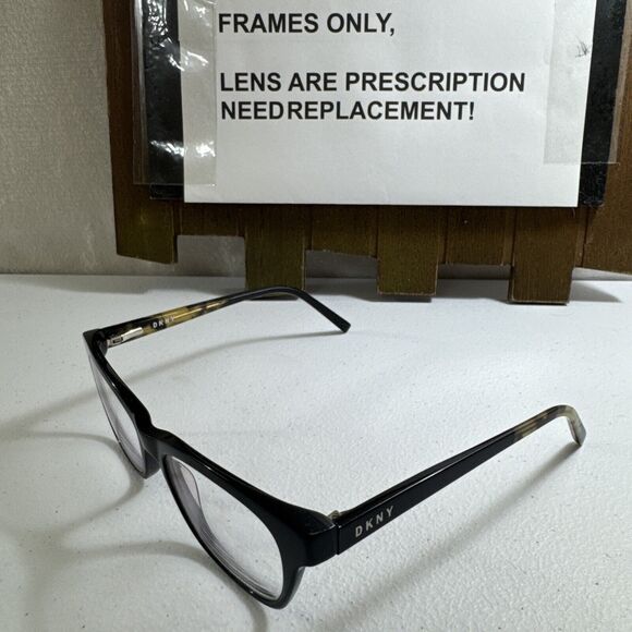 DKNY DK5007 Eyeglass Frames Only 51□17-135, Black Spring Hinges - Picture 1 of 5